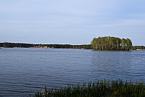 Zalew Sielpia od strony pola namiotowego