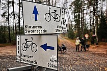 Oznakowanie dróg rowerowych w Borach Tucholskich