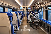 Uchwyt rowerowy w pociągu Intercity