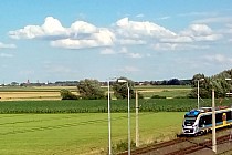 W oddali Żmigród znad toru próbnego IK