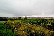 Niskie chmury. Widok od Czarnoborska.