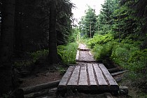 zjazd do Spindlerovego, krótkie zwężenie potem bajkowa droga