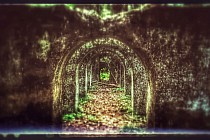 Ruiny budynków kopalni