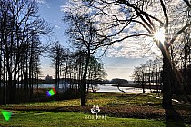 Widok na klasztor w Wigrach spod Muzeum Wigier