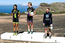 Podium 3 etapu - czasówka pod górę