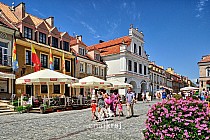 Na rynku w Sandomierzu