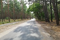 Nowa droga między miejscowością Wicie a Darłówkiem.