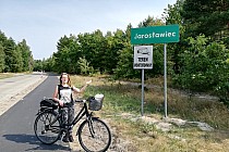 Droga między miejscowością Wicie a Jarosławcem.