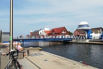 Most zwodzony w Darłówku.