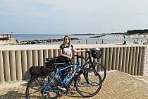 W Darłówku rowerem dojedziemy do plaży.