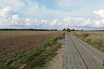 Trasa objazdu z Iwięcina do Bielkowa.