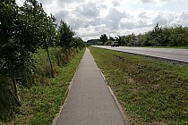 Nowa ścieżka rowerowa wzdłuż trasy 203 na Koszalin.