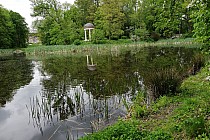 Park przyległy do pałacu w Pawłowicach