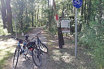 Koniec ścieżki rowerowej w Grabownicy.