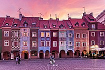 Zachód Słońca na Starym Rynku w Poznaniu