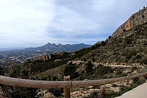 Widok z podjazdu Pujada a Bernia