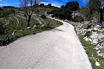 Początek zjazdu z Coll de la Garga