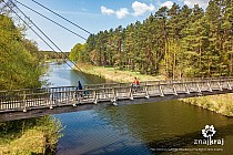 Most rowerowy nad kanałem Odra-Sprewa