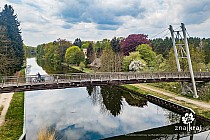 Most pieszo-rowerowy nad kanałem Odra-Sprewa