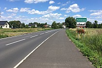 Ścieżka pieszo-rowerowa za Trzebnicą