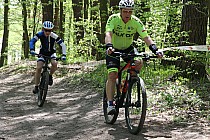 Andrzej Sypytkowski na trasie wyścigu