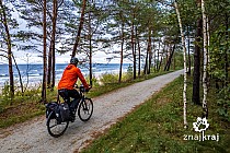 Szlak rowerowy EuroVelo 10 przed Międzyzdrojami
