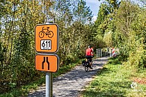 Znaki szlaku Velo Soła