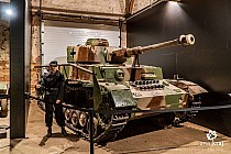 Eksponat w Muzeum Pancernym w Kłaninie.