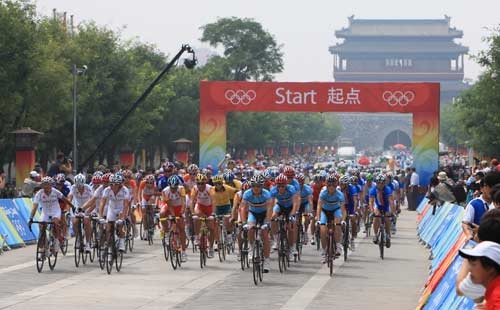 Wyścig ze startu wspólnego (źródło: beijing2008.cn)