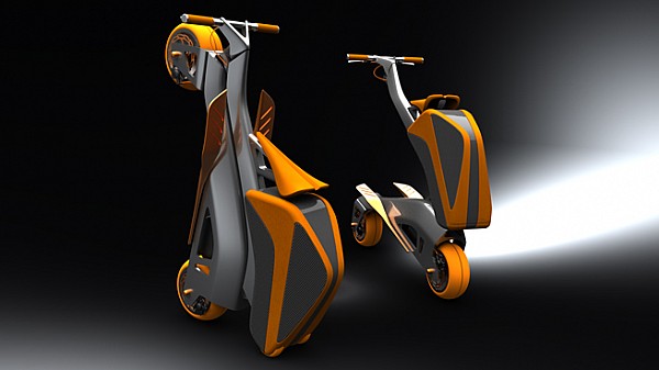 Zoomla z plecakiem przymocowanym pod siedzeniem / źródło: speedstudiodesign.com