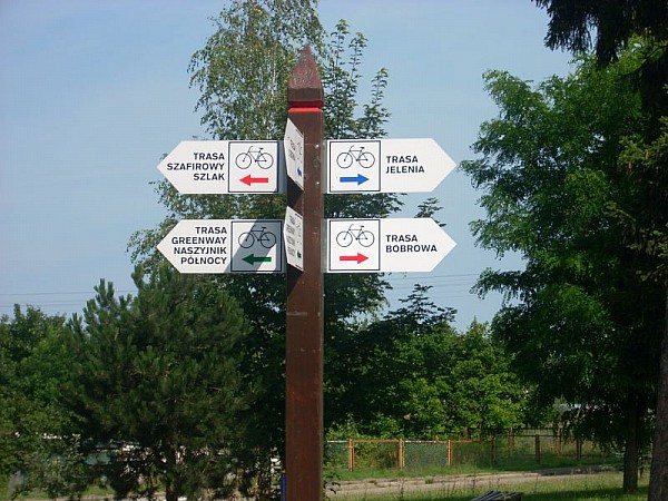 Oznakowane trasy rowerowe w Koczale.
