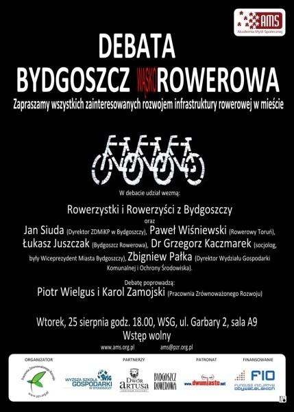 debata "Bydgoszcz WąskoRowerowa"