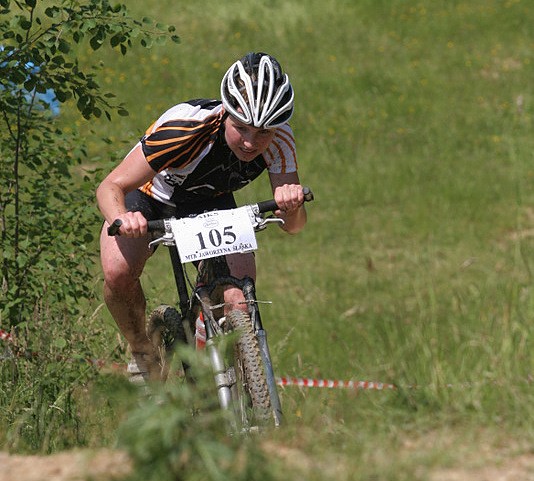 Michalina (CNR Team) na trasie wyścigu.