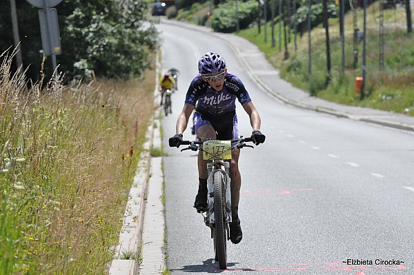 Marek Konwa na ostatniej prostej / fot. Elżbieta Cirocka