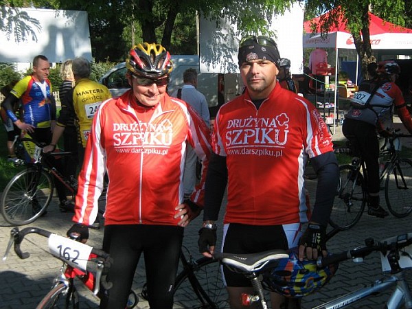..na mecie VI Łobeskiego Maratonu....wraz z moim mentorem, służącym zawsze dobrą radą - Wigorem :-)