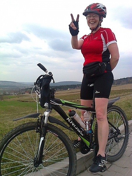 Jeszcze wtedy myślałam że Maratony MTB to zabawa ..hahaha....naiwna :)