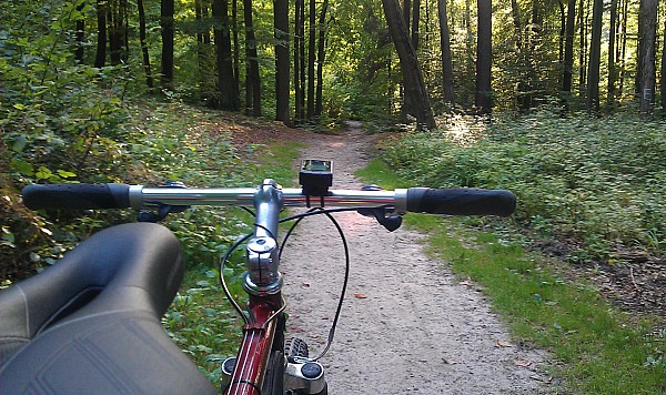 Trasa dookoła jeziora otomińskiego koło Gdańska