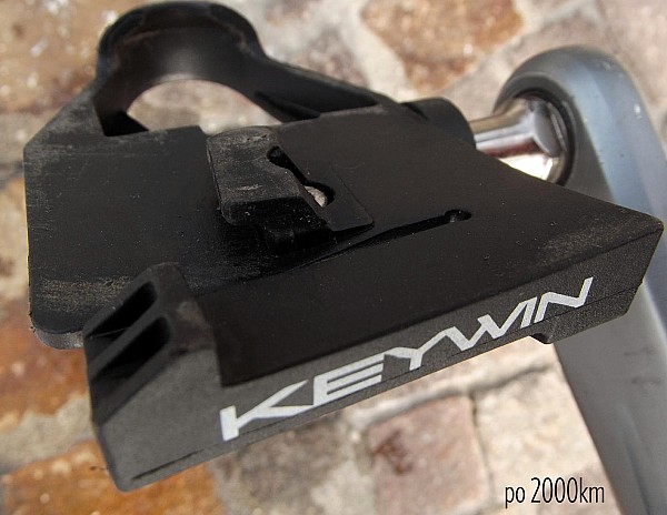 pedały Keywin Carbon po 2000km we Włoskich Alpach