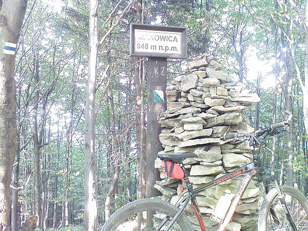 mtb szlakami beskidu niskiego i sadeckiego 15.08.2013r./na szczycie mokawicyw drodze do rytra