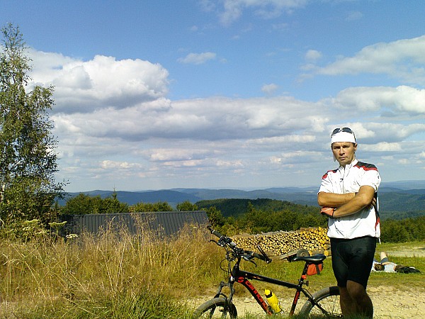 mtb szlakami beskidu niskiego i sadeckiego 15.08.2013r./na hali labowskiej w drodze do rytra