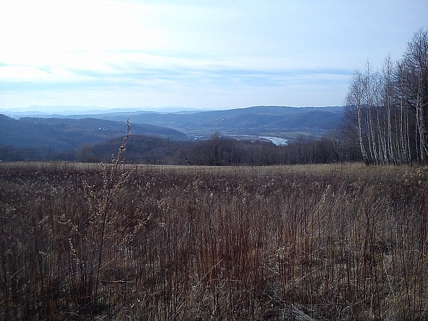 Widok na Dunajec z Dąbrówki Szczepanowskiej. Wracam na Trasy po złamaniu obojczyka :)