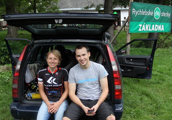 Ja i Maciej Pająk na Rychlebskich Ścieżkach
