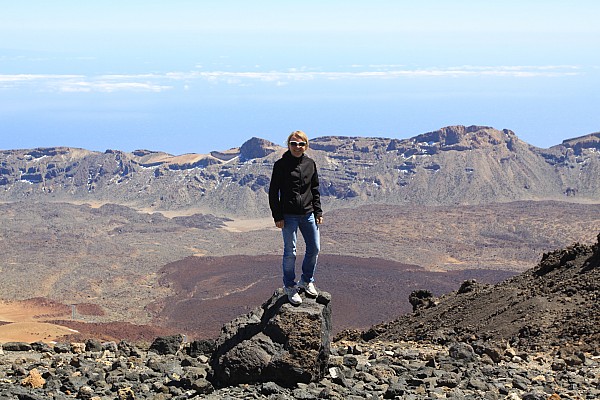 Po dotarciu do Altavista refuge, jescze przed zachodem (wysokość 3270 m n.p.m.)