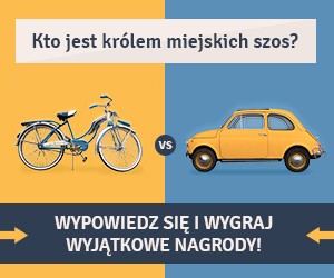 Baner akcji "Kto jest królem miejskich szos".