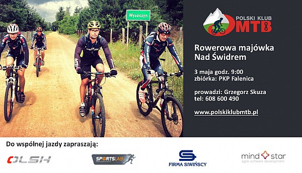 Rowerowa majówka z Polskim Klubem MTB – “Nad Świdrem”