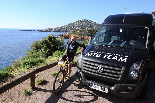 VW Crafter towarzyszy Michalinie we wszystkich zagranicznych startach