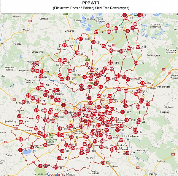 Pilotażowa Podsieć Polskiej Sieci Tras Rowerowych