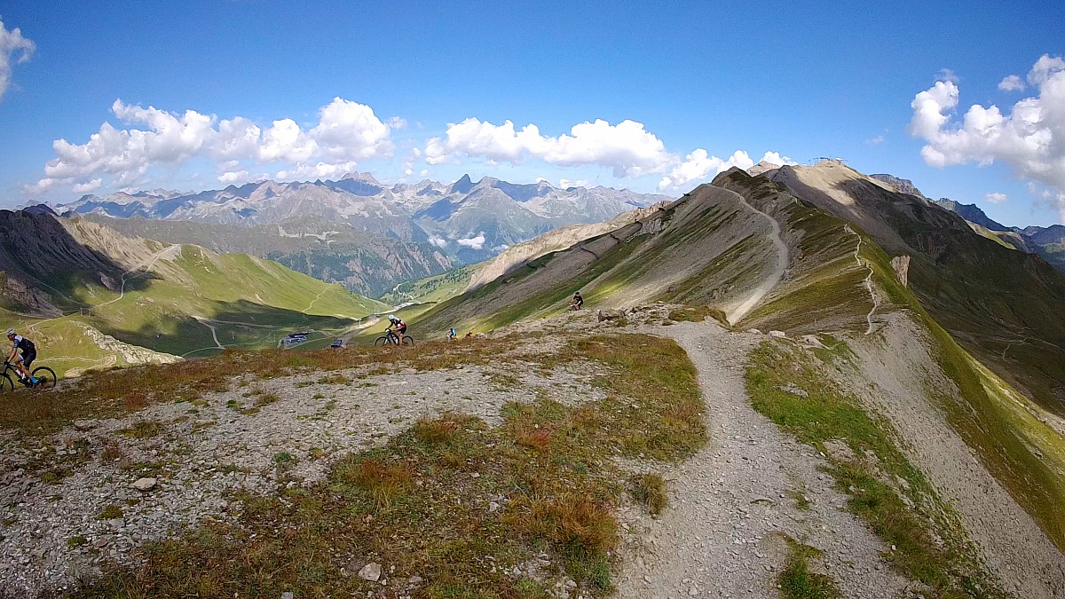 Singletrack obok Greitspitze